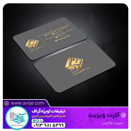 طراحی کارت ویزیت پارچه تندیس برتر